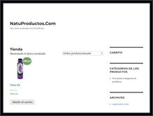 Tablet Screenshot of natuproductos.com